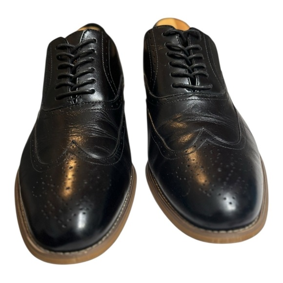 Stacy Adams Dunbar Black Leather Wingtip Oxfords Size 11.5 Men’s Dress Shoes main image 14